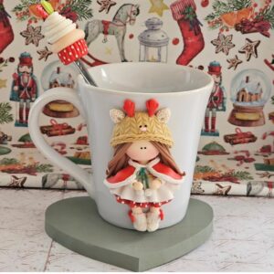 Caneca Boneca Natal Red