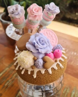 Pote de Vidro Decorado 500ML