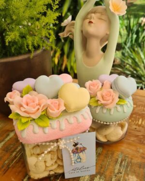 Pote de Vidro Decorado 500ml