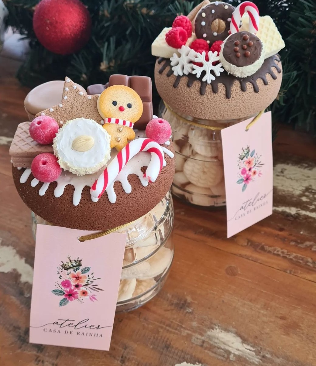 Pote de Vidro Decorado 500ml