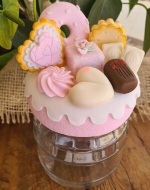 Pote de Vidro Decorado 500ml