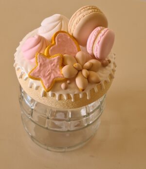 Pote de Vidro Decorado 500ml