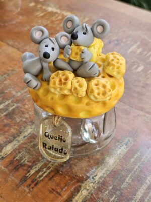 Pote Queijo Ralado Coleção Ratinhos