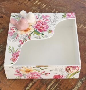 Porta-Guardanapo Coleção Jardim Rosa
